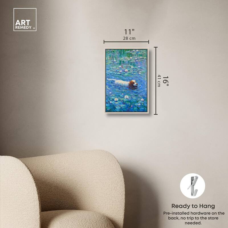 Lily Lagoon III Canvas by Art Remedy
