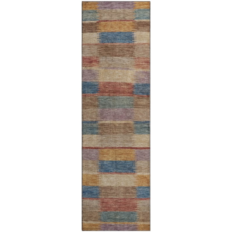 Premium Washable Super Soft Geo Stripe Mayfield Rug