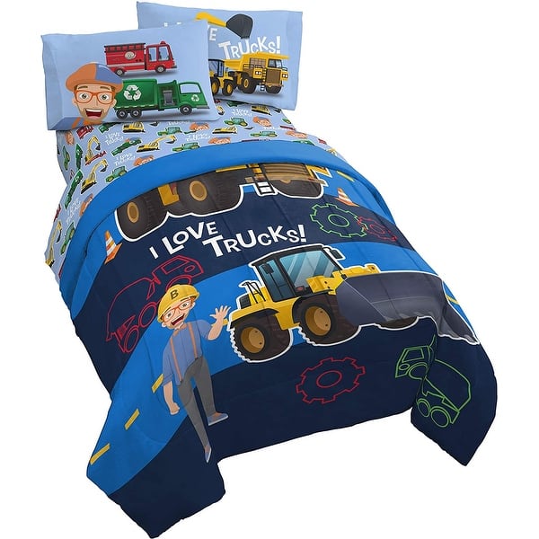 Blippi Unisex 100% gekamd katoenen korte pyjama - 18-24 Maanden: 92cm