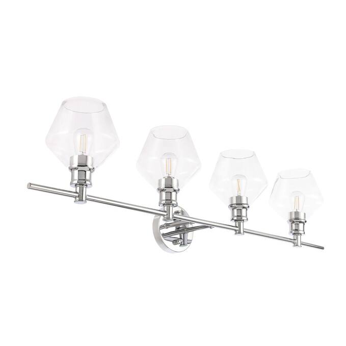 Gwyneth 4-light Clear Glass Wall Sconce