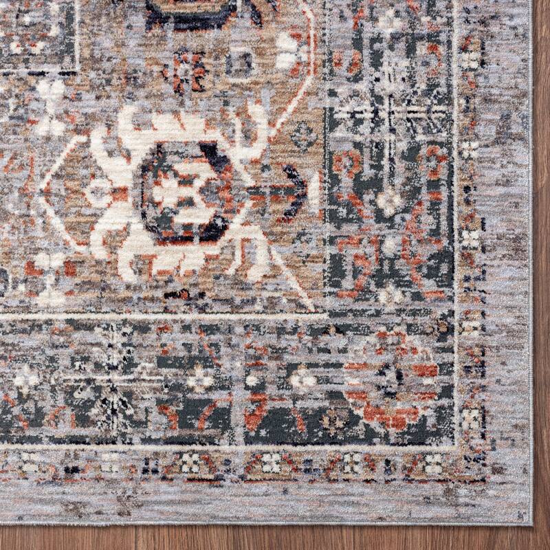 Vintage Greys Traditional Area Rug