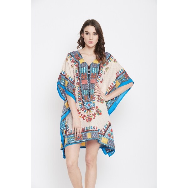 kaftan mini dress