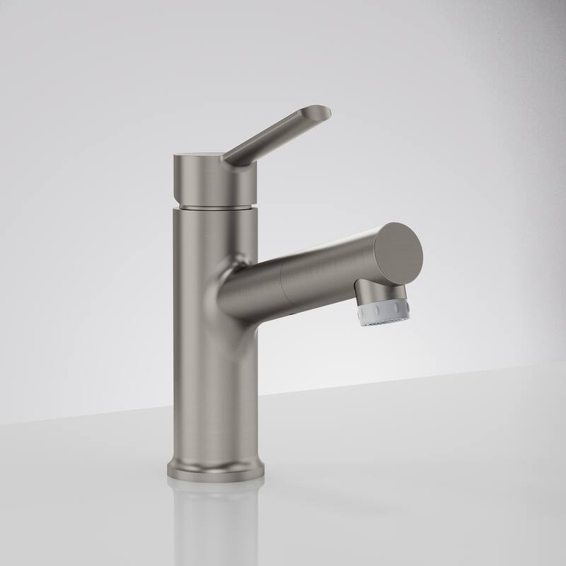 Single Handle Single Hole Bathroom Faucet with Pop‑Up Drain