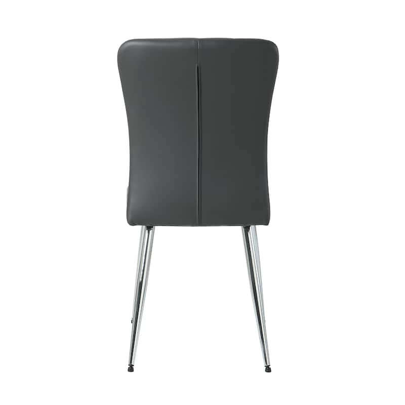 Modern Dining Chair with Metal Chair Legs (Set Of 4)