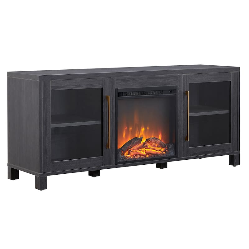 Quincy TV Stand with Fireplace Insert