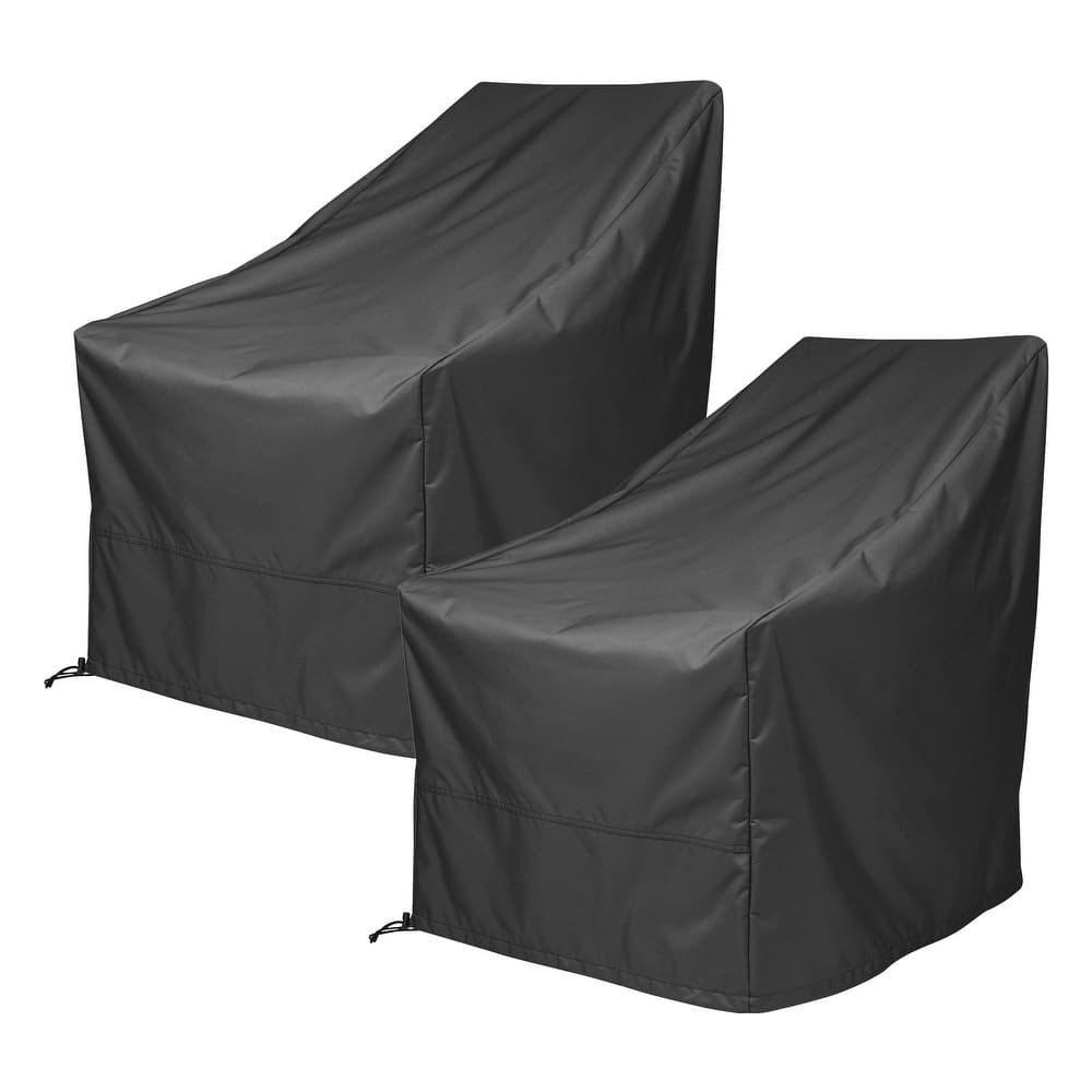 Porch & Den 2-Pack Adirondack Chair Weatherproof Polyester Patio Chair Cover