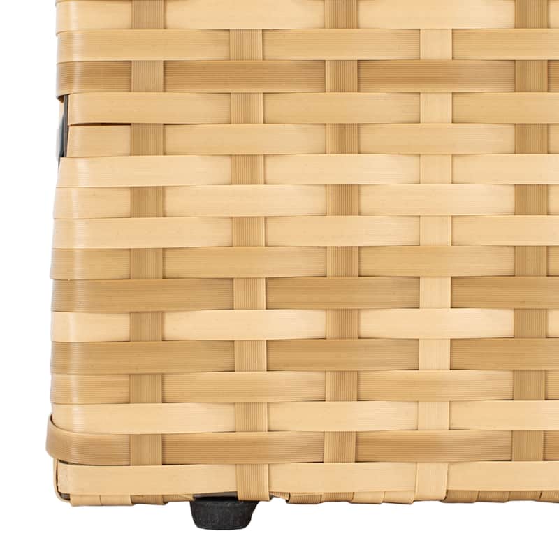 SAFAVIEH Outdoor Patio Furniture Jesvita Demilune Half-Moon Wicker Patio Set