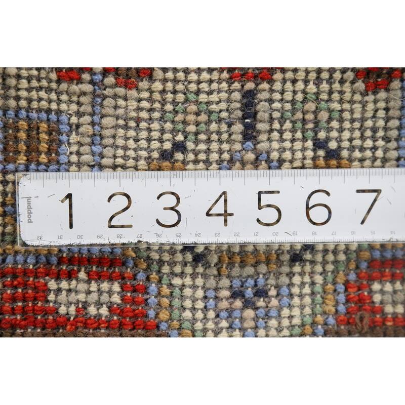 Geometric Kazak Indian Accent Rug Handmade Wool Carpet - 2'0" x 3'0"