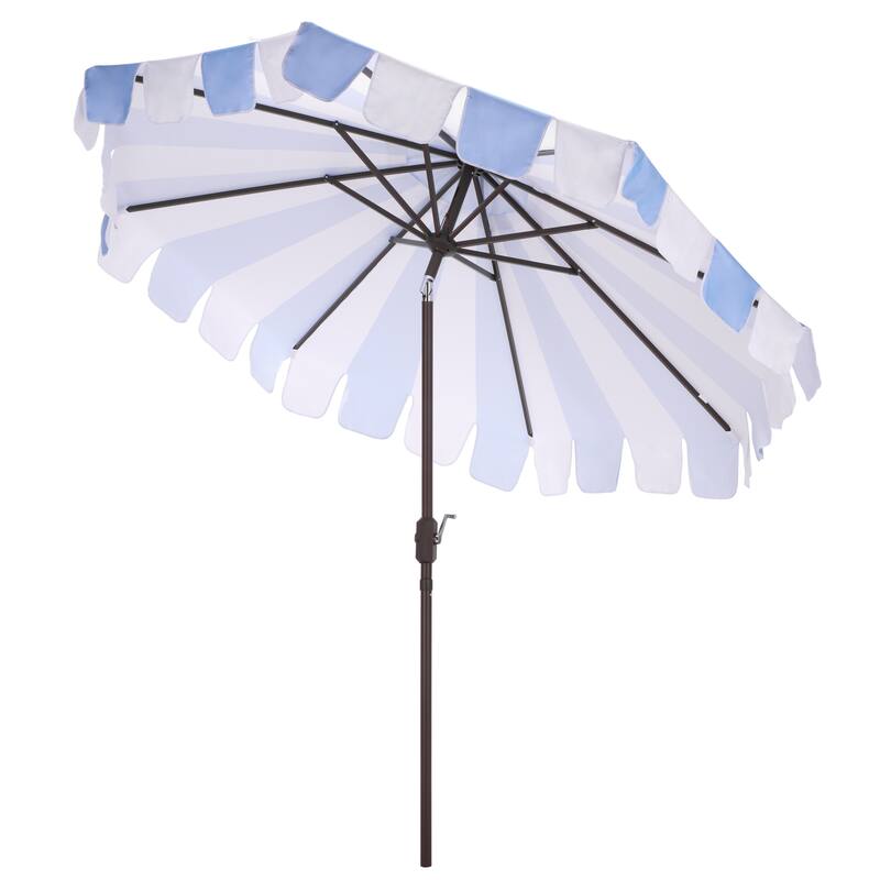SAFAVIEH Outdoor Living Meze 9ft Crank Umbrella
