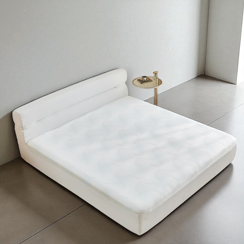 Compressed Integrated Bed in a Box, All-in-One Frame & Mattress, Cooling Hybrid, No-Assembly, Full/Queen/King