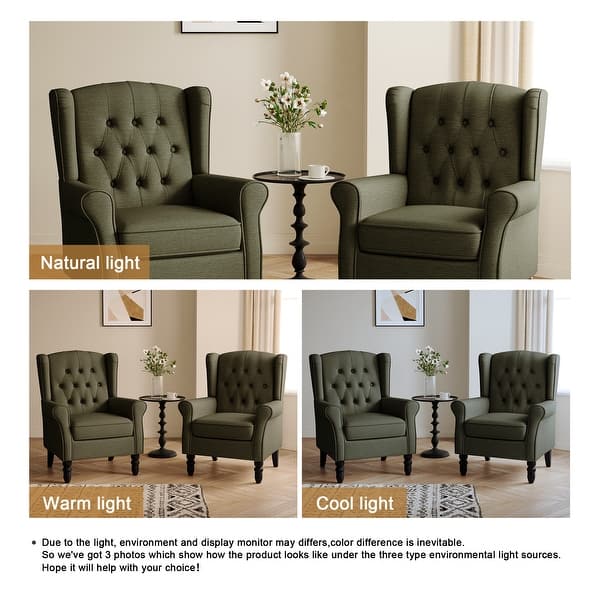 leather wingback small scale wingback chairs