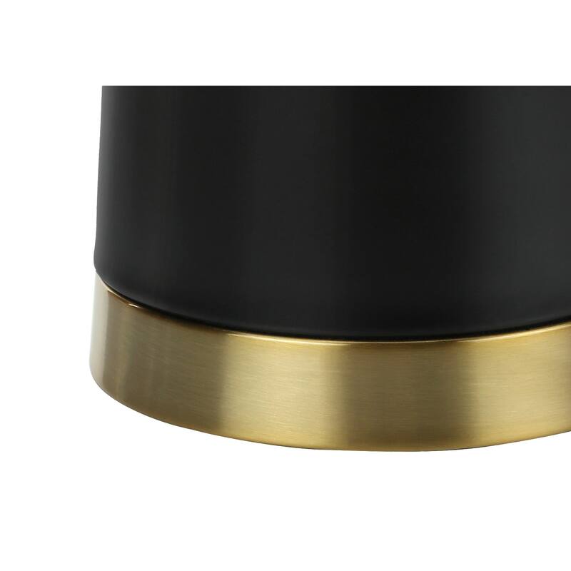 Lighting, 28"h, Table Lamp, Black Metal, Beige Shade, Contemporary