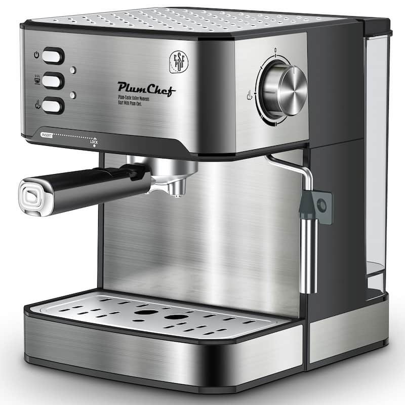 20 Bar Professional Espresso Machine with Milk Frother, Single & Double Shot, ESE Pod Compatible