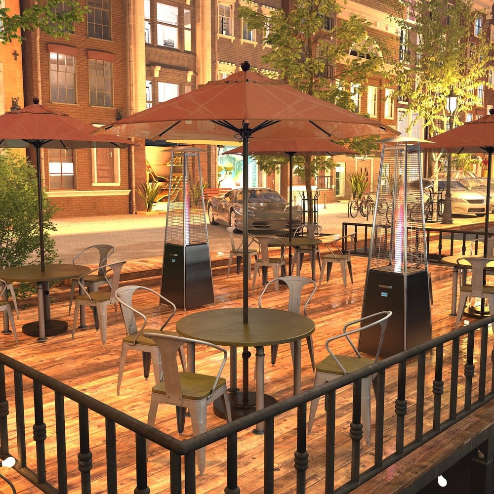 California Umbrella 7.5' Venture Series Patio Umbrella, Bronze Aluminum Pole Fiberglass Ribs Push Lift, Olefin Royal Blue