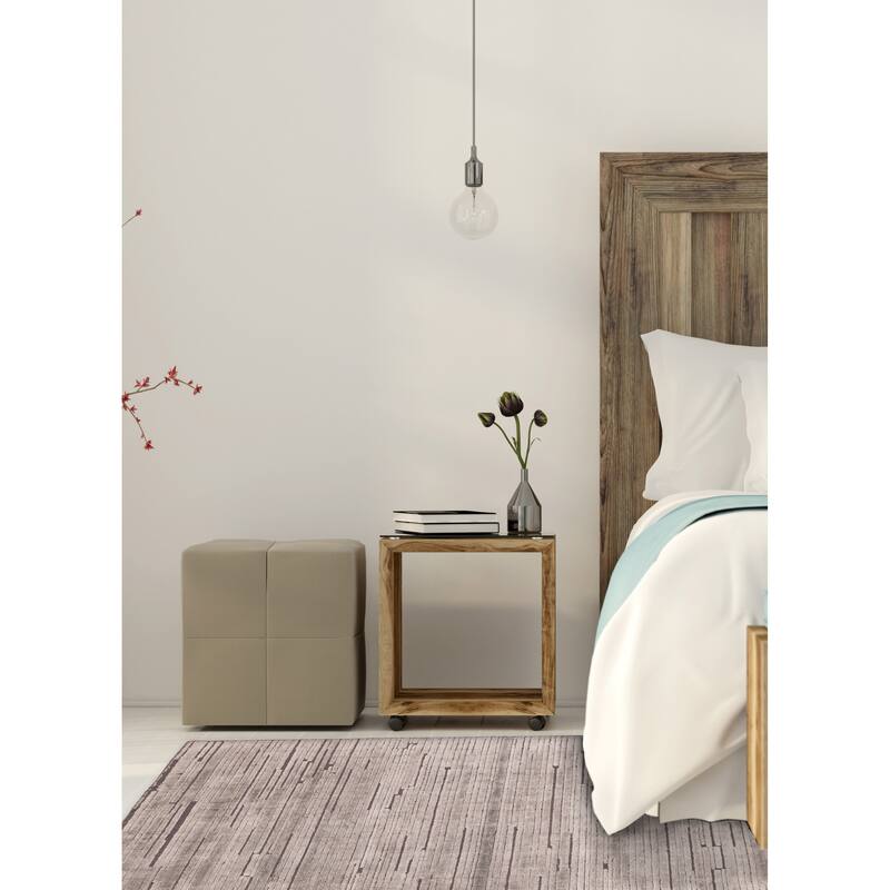 ECARPETGALLERY Hand Loomed Elysian Grey Rug - 5'1 x 6'10