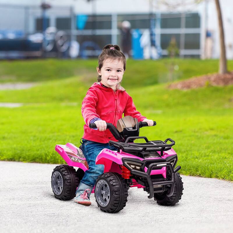 Battery-Powered Electric ATV for Kids, Easy-to-Use 6V Ride-On Quad with Songs
