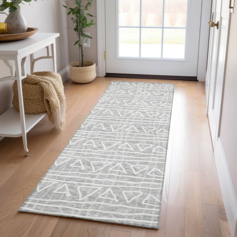 Machine Washable Indoor/ Outdoor Chantille Morrocan Boho Rug