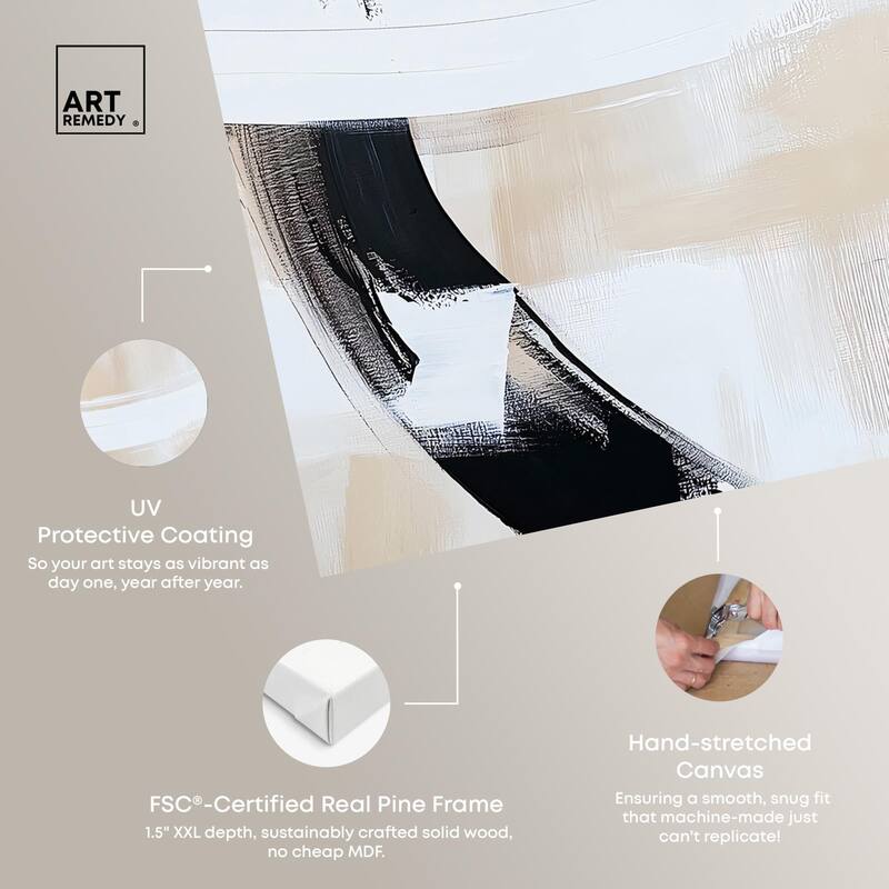 Neutral Interplay II Canvas Set of 2 by Art Remedy, Gallery Wrapped