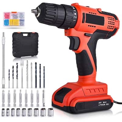 20V Cordless Drill Driver with 100Pcs Accessories