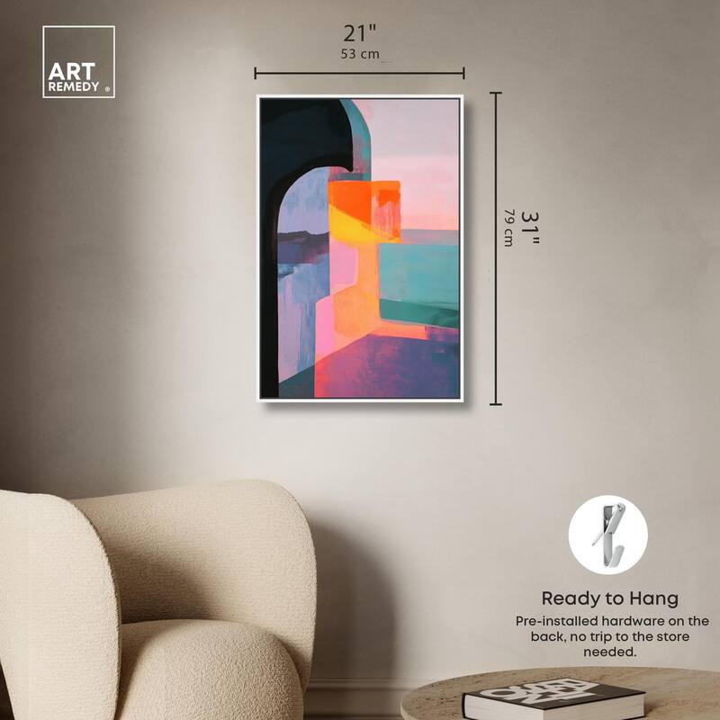 Color Blocks III Canvas by Art Remedy