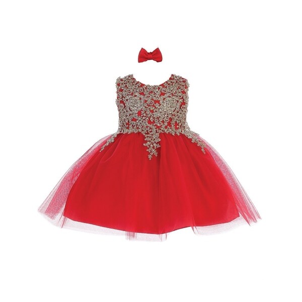 baby girl red top
