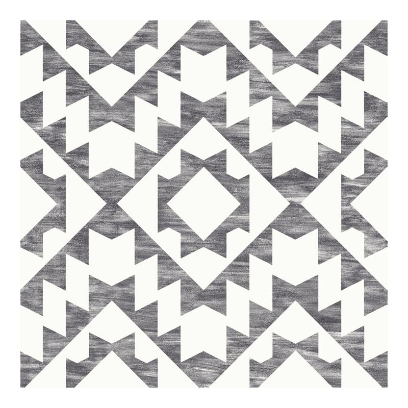 ESTA Home Fantine Black Geometric Wallpaper - 20.5 x 396 x 0.025