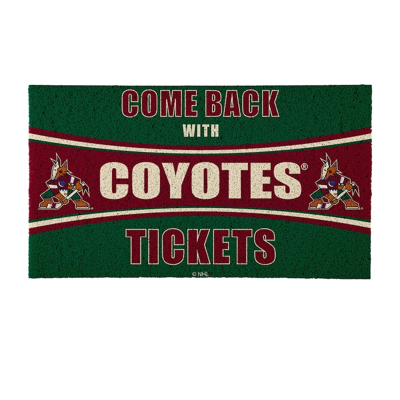 Philadelphia Flyers 28 in. x 16 in. PVC "Come Back With Tickets" Trapper Door Mat