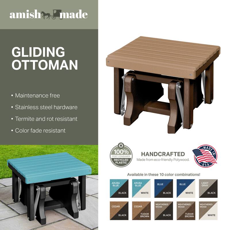 American Furniture Classics Model 601 Gliding Ottoman, made in USA
