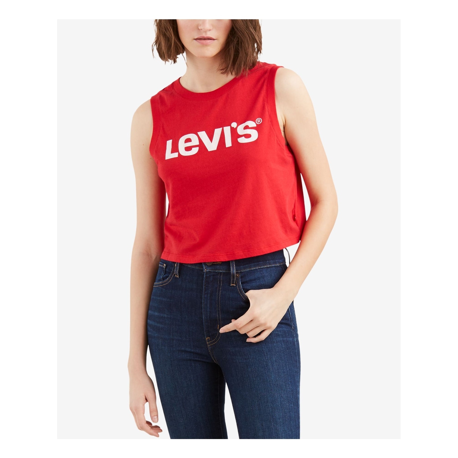 levis crop shirt