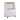 Hodedah Wooden Mini Wheeled Microwave Island Cart with Cabinet Storage, White - 33.07