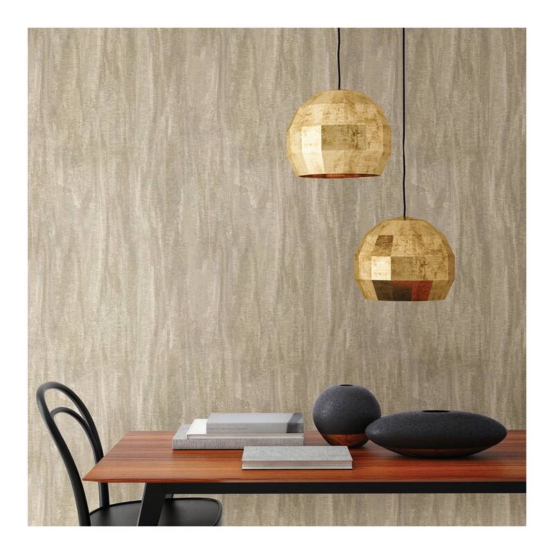 Brewster Meteor Gold Distressed Texture Wallpaper - 21 x 396 x 0.025