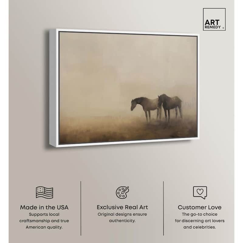 Equine Duo Canvas by Art Remedy