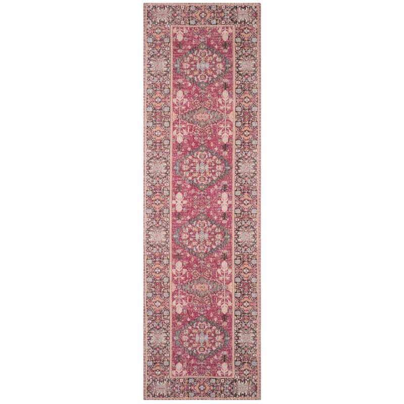 SAFAVIEH Classic Vintage Boho Ourania Distressed Oriental Cotton Rug