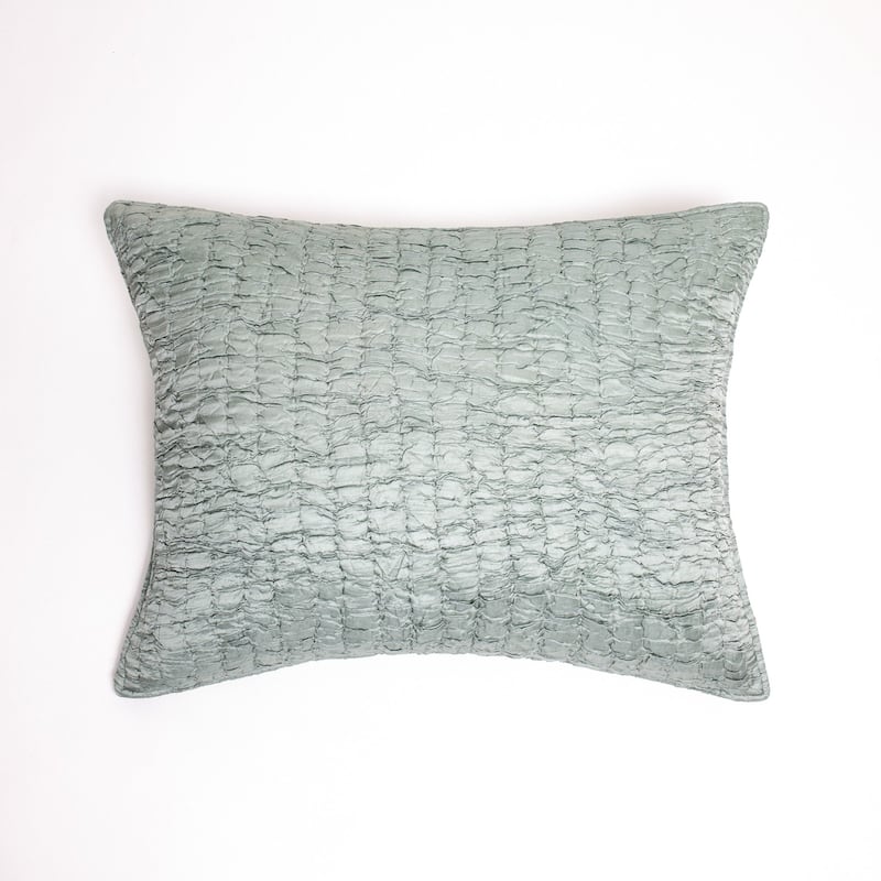 Hadon, Viscose/Sateen, Seaglass, Sham - Seaglass - Standard