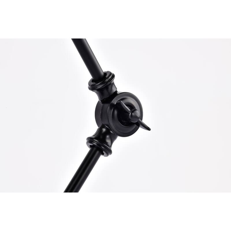 Pauh Black 3-Joint Articulated Reading Desk Lamp