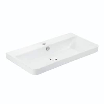 WS Bath Collections Luxury 80.01 Luxury 31-11/16" Rectangular Ceramic