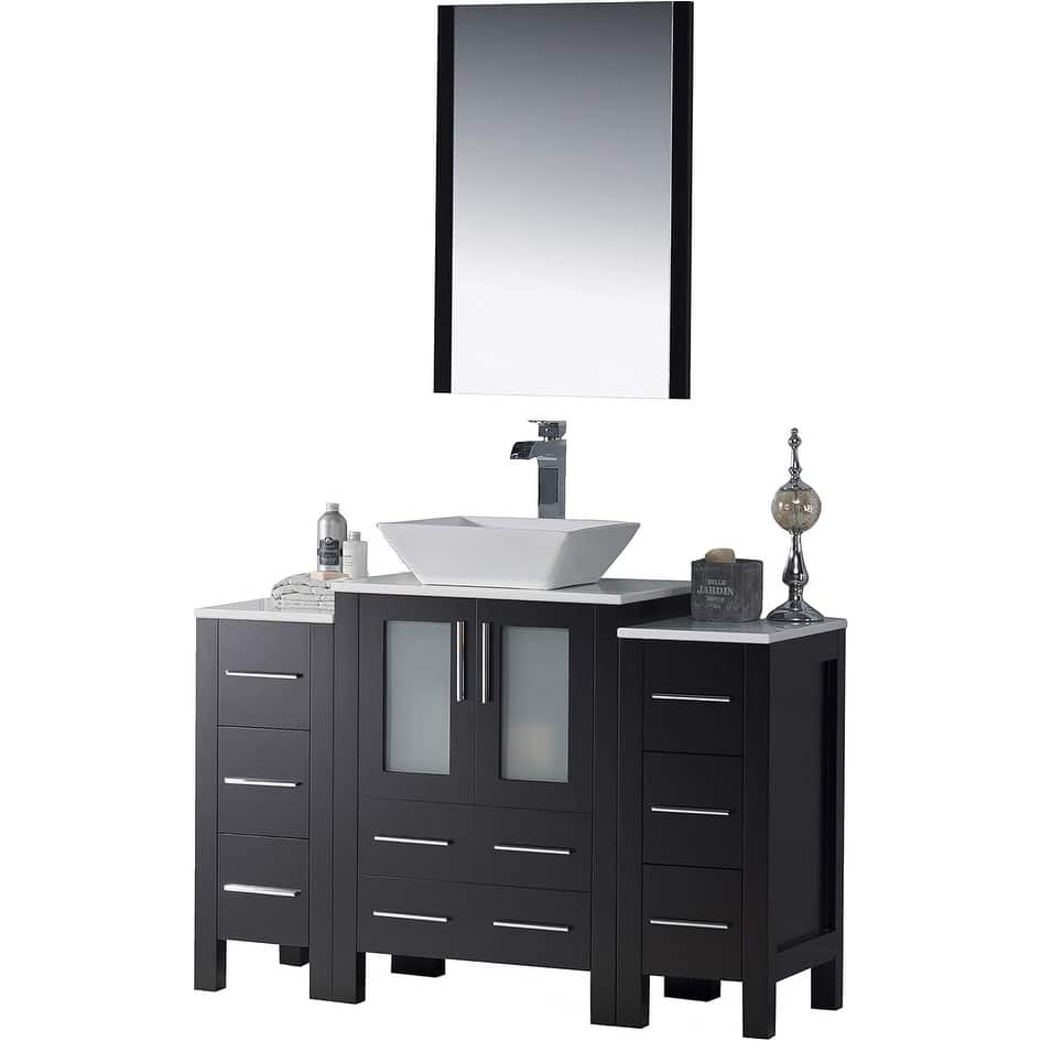 Blossom Sydney 48" Bathroom Vanity with Double Side Cabinets & Mirrors