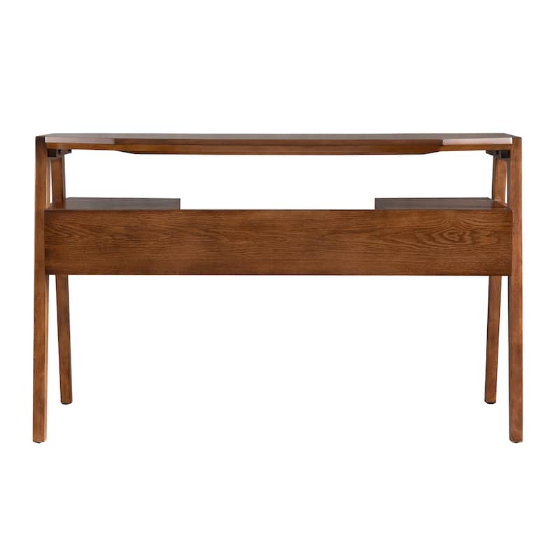 SEI Furniture Casella Midcentury Modern Writing Desk with Storage