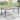 BONOSUKI Patio Square Dinner Table, HIPS Top Modern Industrial Style w/Metal Frame
