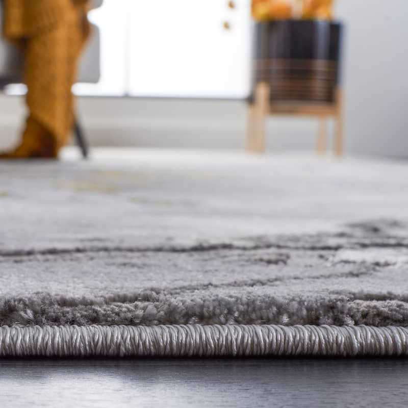 SAFAVIEH Craft Meeta Modern & Contemporary Rug - 4' x 6' - Grey/Gold - Rectangle