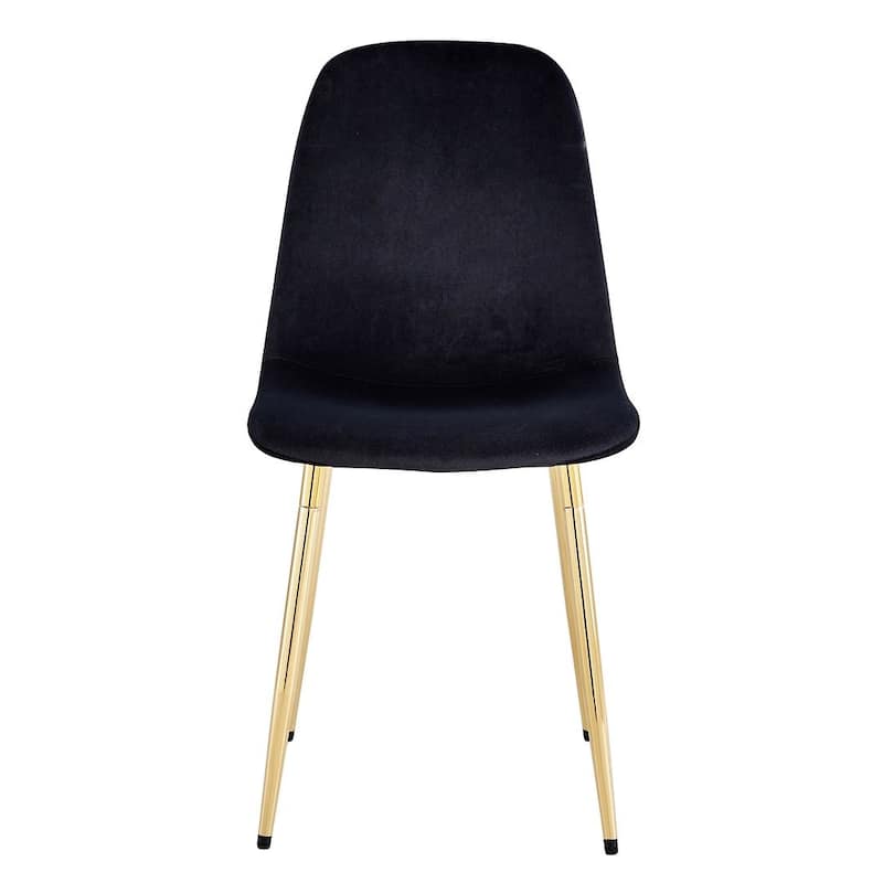 Modern Dining Room Kitchen Dining Chair with Black Metal Legs