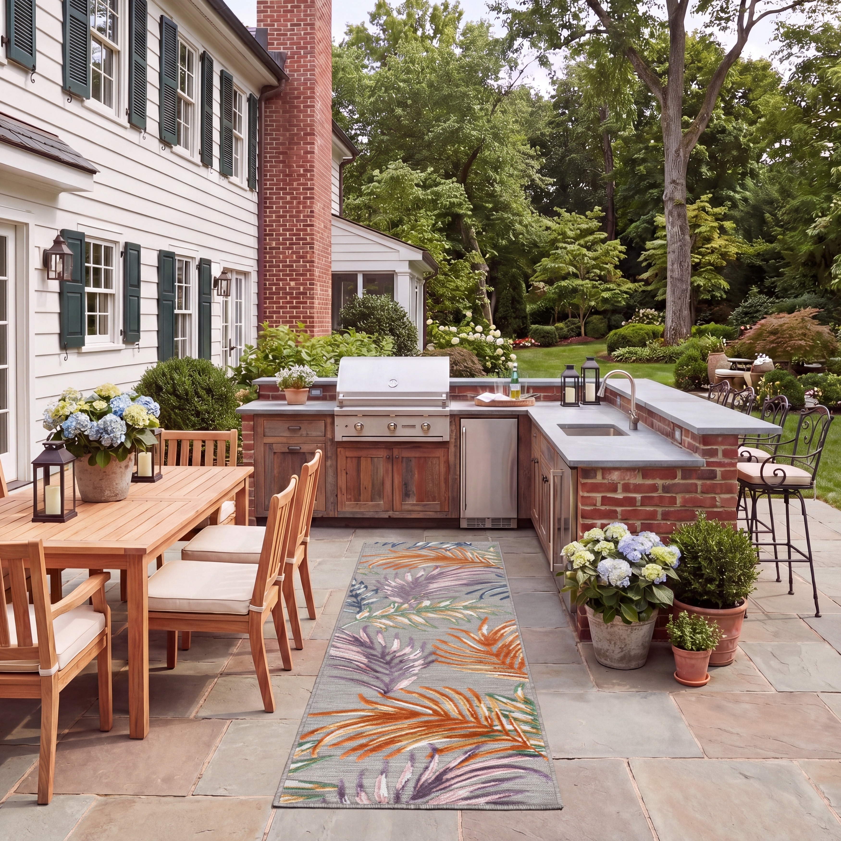 SAFAVIEH Cabana Meadhbh Indoor/ Outdoor Waterproof Transitional Rug