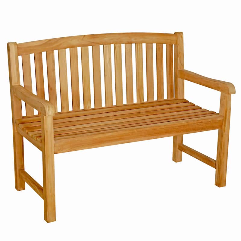 Seven Seas Teak Acapulco Teak Wood Outdoor Patio Bench, 4 Foot