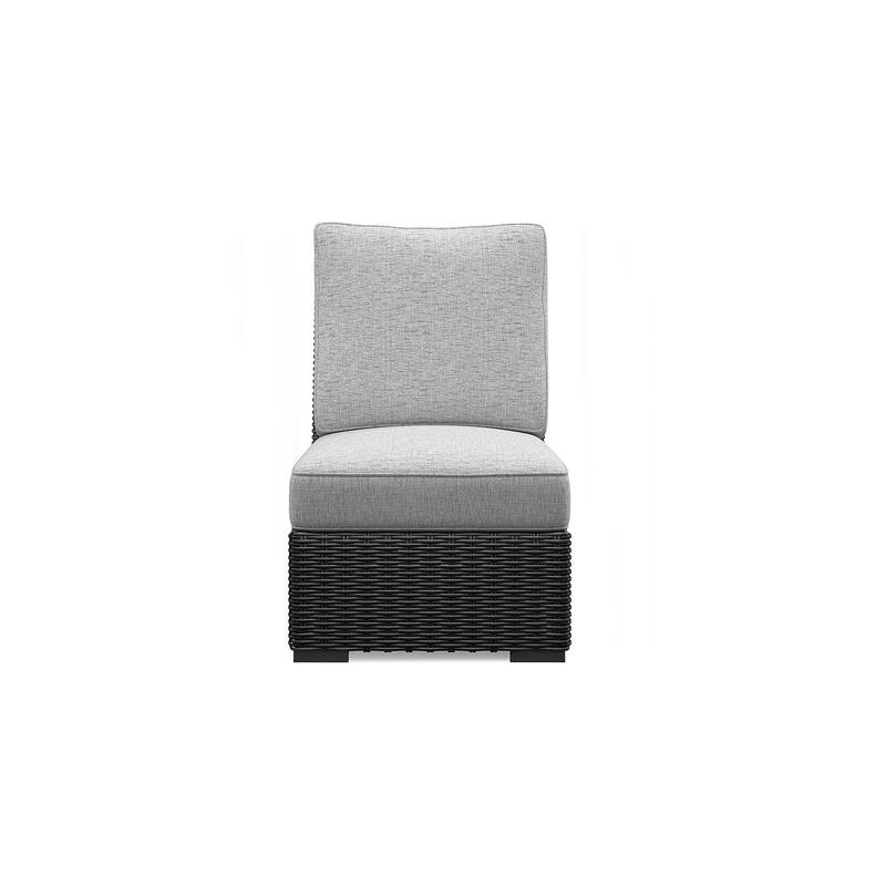 Signature Design By Ashley Beachcroft Outdoor Armless Chair - 24.75" W x 37.75" D x 34.63" H
