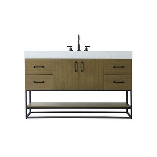 Elegant Lighting VF29254 Caroline 54" Free Standing Single Basin