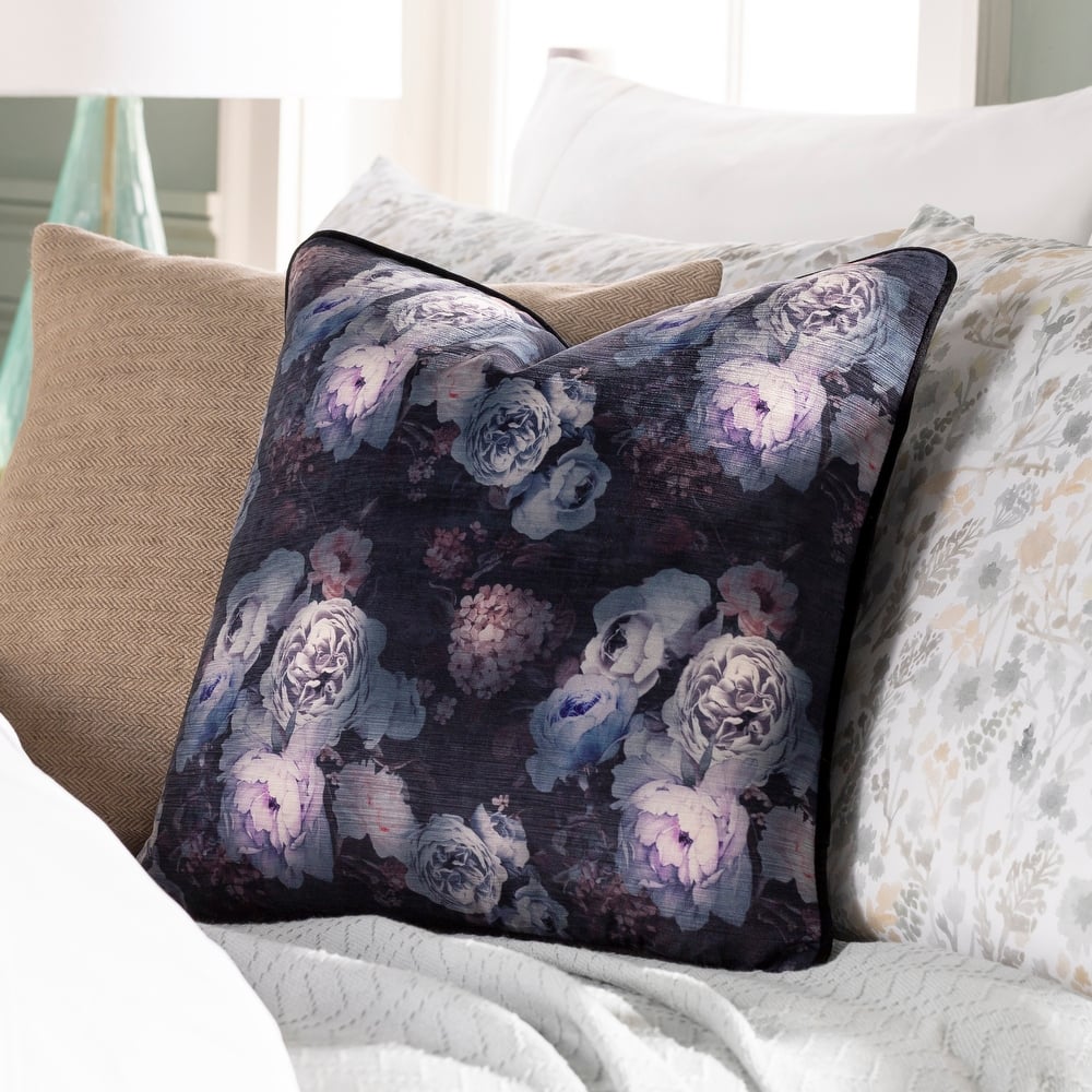 Artistic Weavers Ellen Moody Floral Velvet Throw Pillow