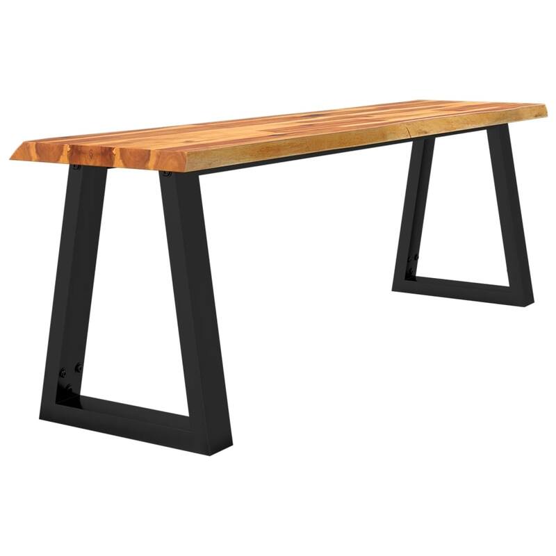vidaXL Bench with Live Edge 63"/43.3"/55.1" Solid Wood Acacia