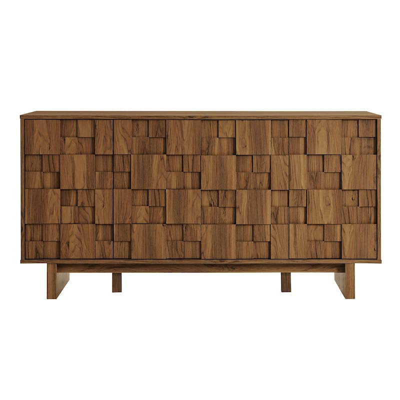 Owen 59 Inch 4 Door Geometric Sideboard