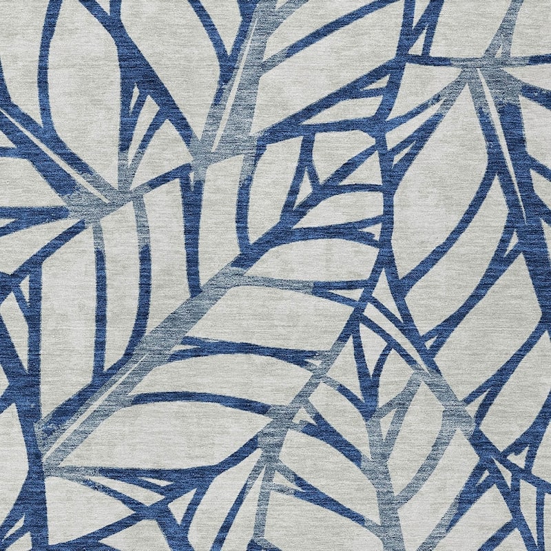 HomeRoots Floral Transitional Rectangle Outdoor Rug