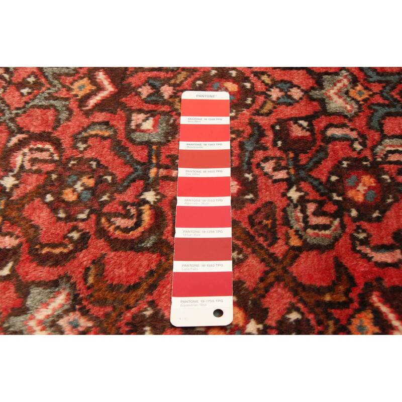 ECARPETGALLERY Hand-knotted Andelz Red Wool Rug - 2'11 x 10'9